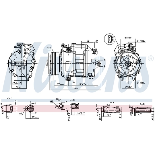 890038 - Kompressori, ilmastointilaite 