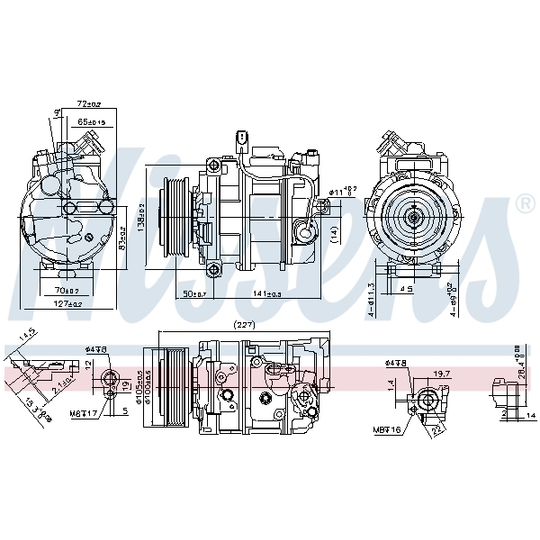 890173 - Kompressor, klimatanläggning 