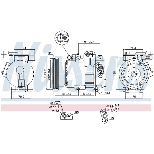 890232 - Kompressor, klimatanläggning 