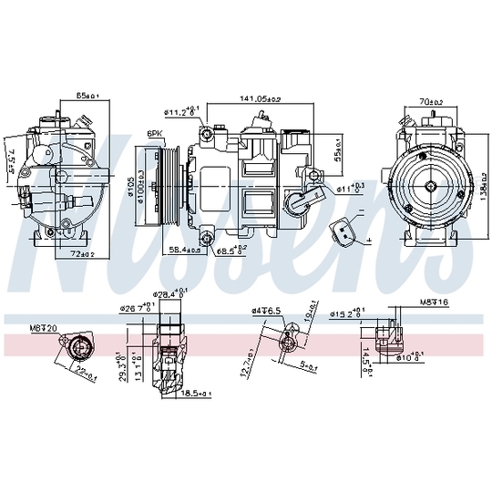 890550 - Kompressor, klimatanläggning 