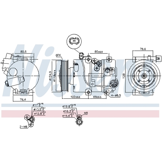 890644 - Compressor, air conditioning 