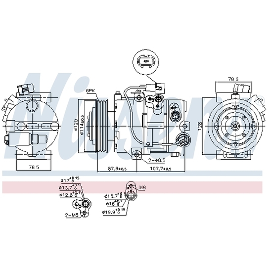 890563 - Compressor, air conditioning 