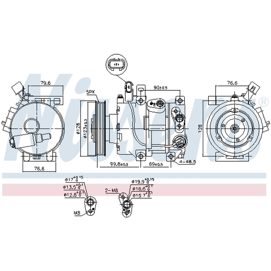 890562 - Kompressor, klimatanläggning 