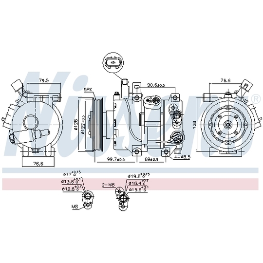 890689 - Kompressor, klimatanläggning 