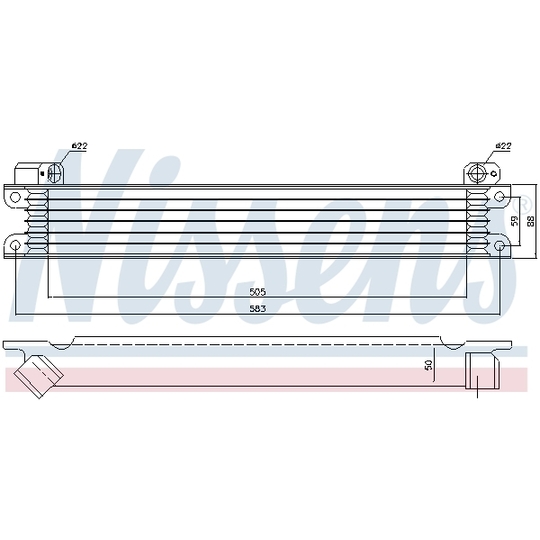 90615 - Oil Cooler, engine oil 