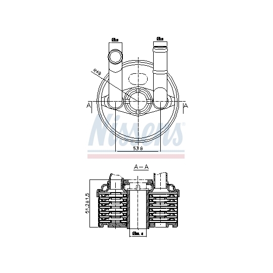 90666 - Oil Cooler, automatic transmission 