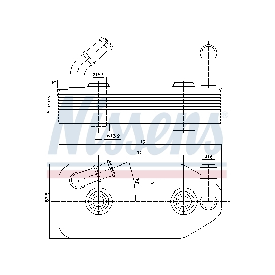 90667 - Oil Cooler, automatic transmission 
