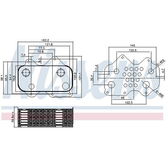 90712 - Oil Cooler, engine oil 