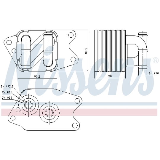 90733 - Oil Cooler, automatic transmission 