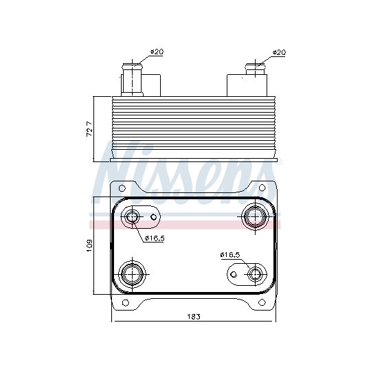 90747 - Oil Cooler, automatic transmission 