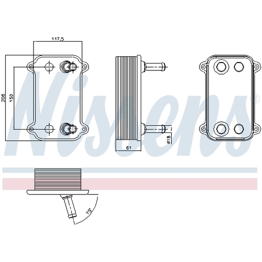 90735 - Õliradiaator, mootoriõli 