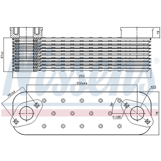 90727 - Oil Cooler, engine oil 