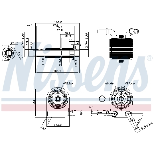 90849 - Oil Cooler, engine oil 