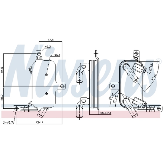90891 - Oil Cooler, automatic transmission 