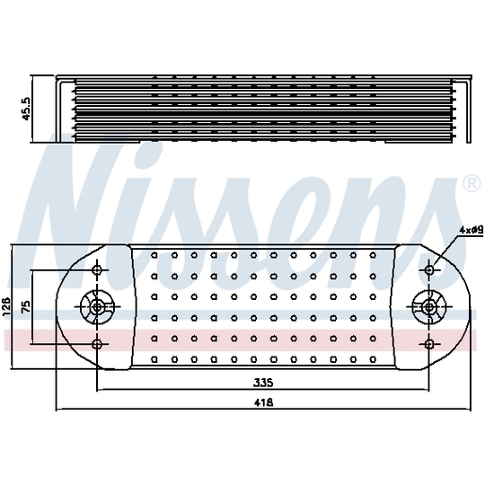 90764 - Oljekylare, motor 