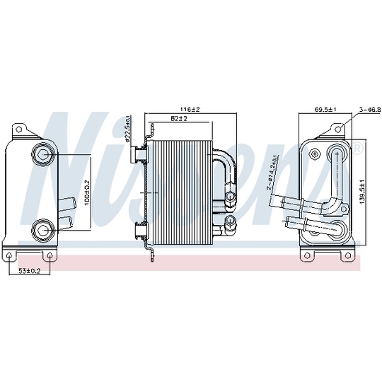 90833 - Oil Cooler, automatic transmission 