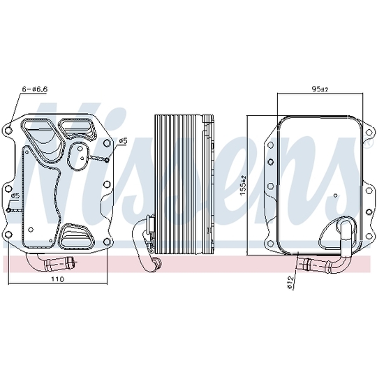 90852 - Oil Cooler, engine oil 