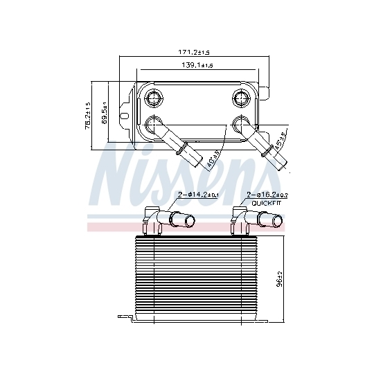 90949 - Oljekylare, motor 