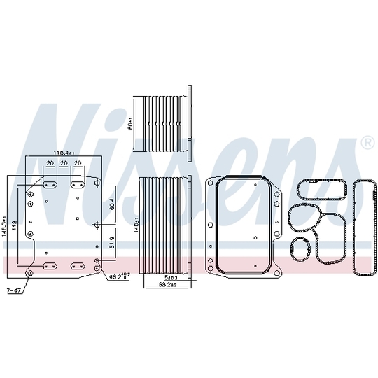 90922 - Oil Cooler, engine oil 