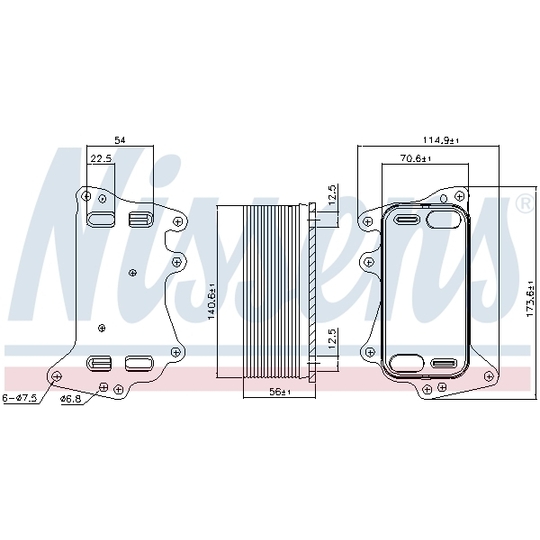 90908 - Oil Cooler, automatic transmission 