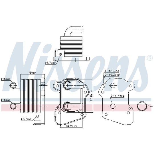 90978 - Oil Cooler, engine oil 