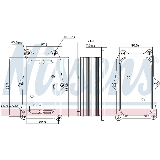 91233 - Õliradiaator, mootoriõli 