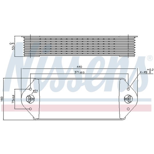 91143 - Oljekylare, motor 