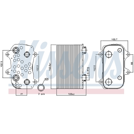 91164 - Oljekylare, automatisk transmission 