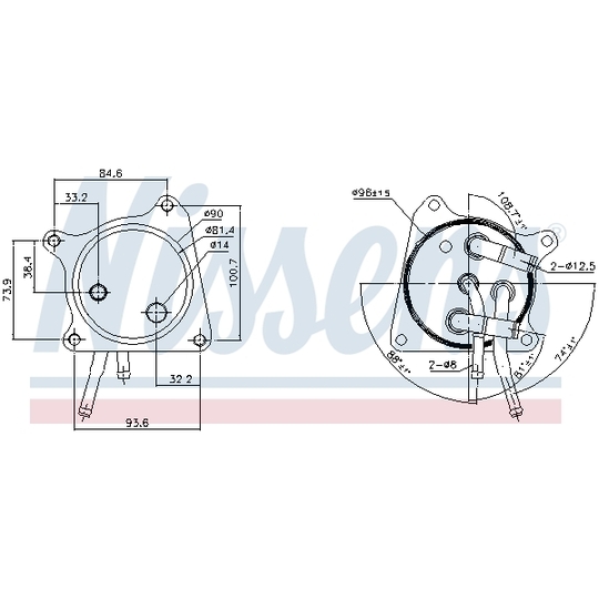 91119 - Oil Cooler, automatic transmission 