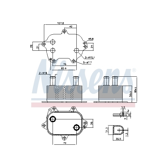 91205 - Õliradiaator, mootoriõli 