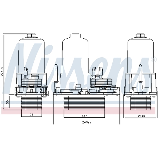 91120 - Oil Cooler, engine oil 