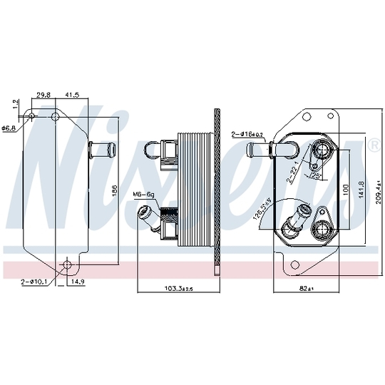 91115 - Oil Cooler, automatic transmission 