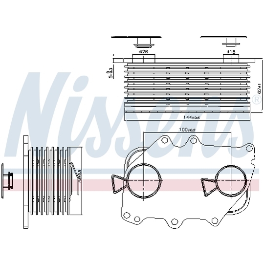 91137 - Oil Cooler, engine oil 