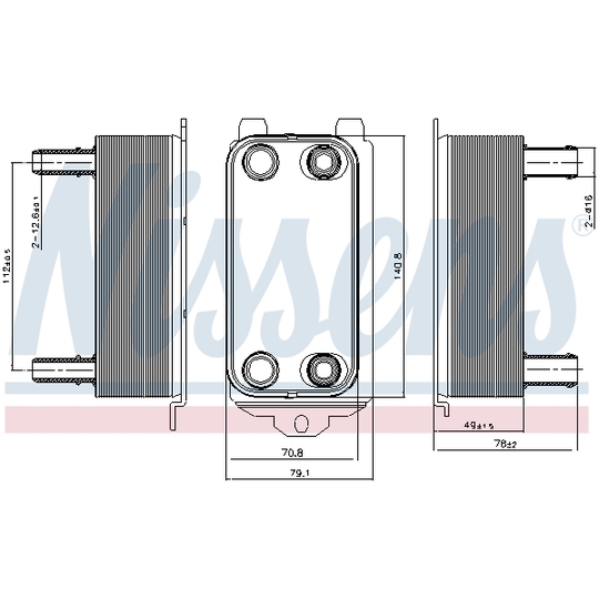 91116 - Oil Cooler, automatic transmission 