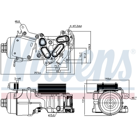 91124 - Oil Cooler, engine oil 