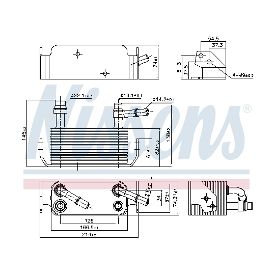 91280 - Oil Cooler, automatic transmission 