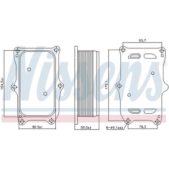 91256 - Oil Cooler, engine oil 