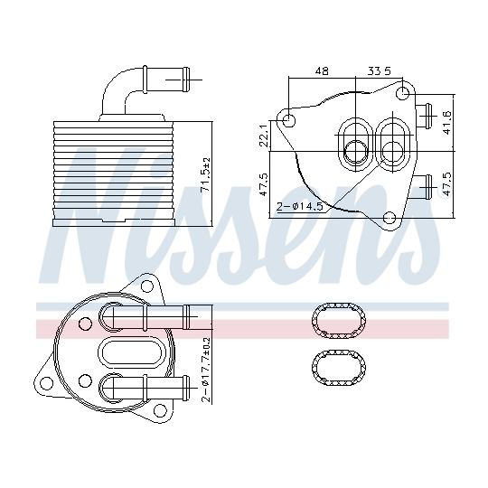 91286 - Oil Cooler, manual transmission 