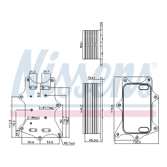 91275 - Oil Cooler, engine oil 