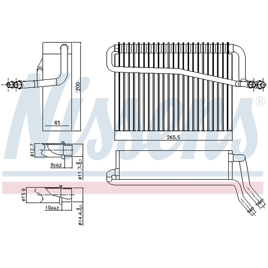 92091 - Evaporator, air conditioning 