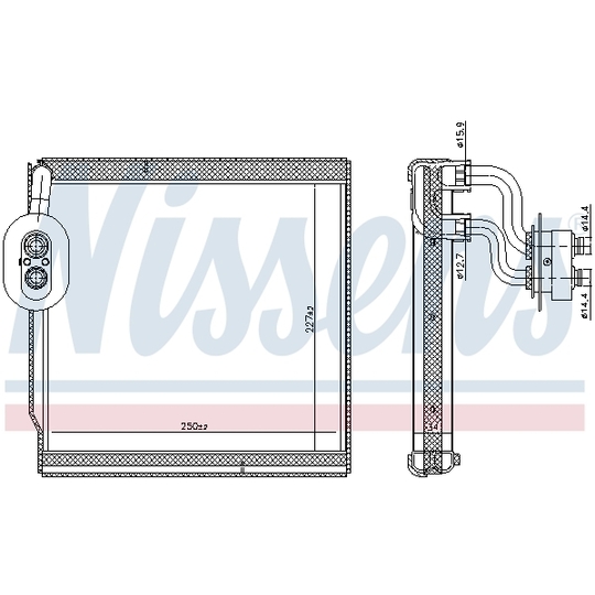 92374 - Evaporator, air conditioning 