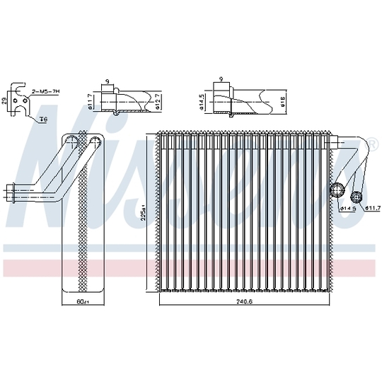 92348 - Evaporator, air conditioning 