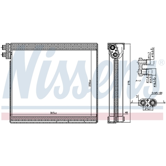 92365 - Evaporator, air conditioning 