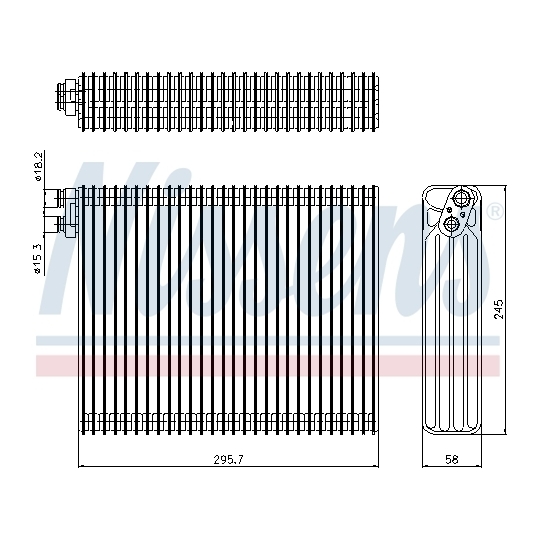 92299 - Evaporator, air conditioning 