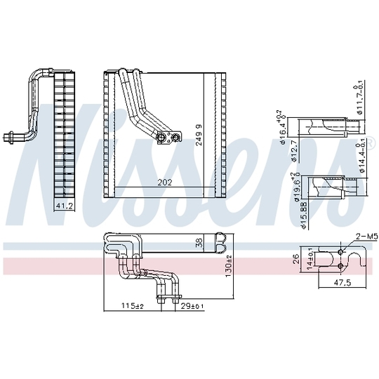 92369 - Evaporator, air conditioning 