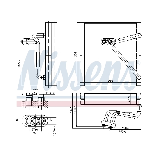 92353 - Evaporator, air conditioning 