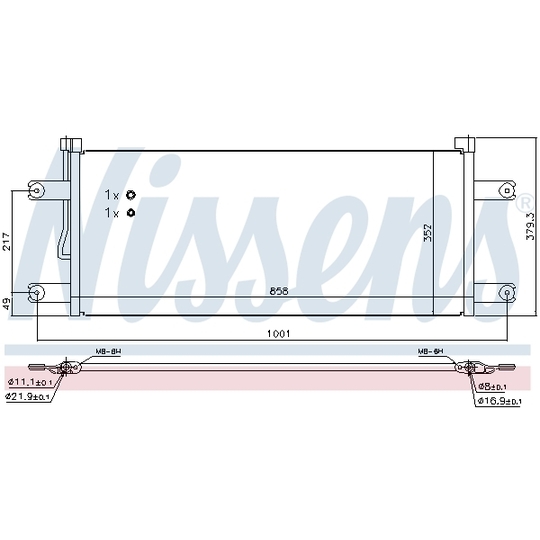 940543 - Condenser, air conditioning 