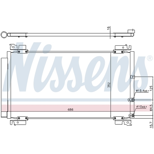 940574 - Condenser, air conditioning 