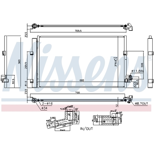 940748 - Condenser, air conditioning 