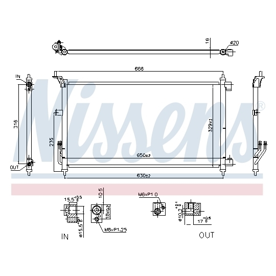 941074 - Condenser, air conditioning 